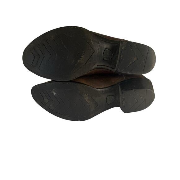 Ariat Men’s Western Cowboy Boots Size 10 D Brown Leather Style 34025 Rubber Sole - Picture 6 of 7